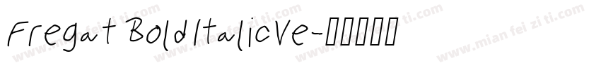 Fregat Bold ItalicVe字体转换